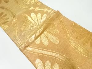 アンティーク　花立涌模様織出し踊り帯（材料）